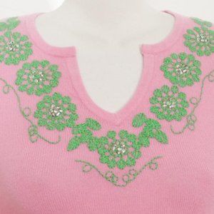 Lilly Pulitzer Pink Rosalind Tunic Sweater